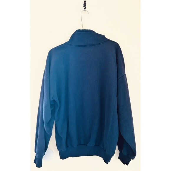 Vintage 90s Niagara Falls Canada Souvenir Cotton Henley Tie Neck Sweatshirt Sz M - Picture 4 of 4